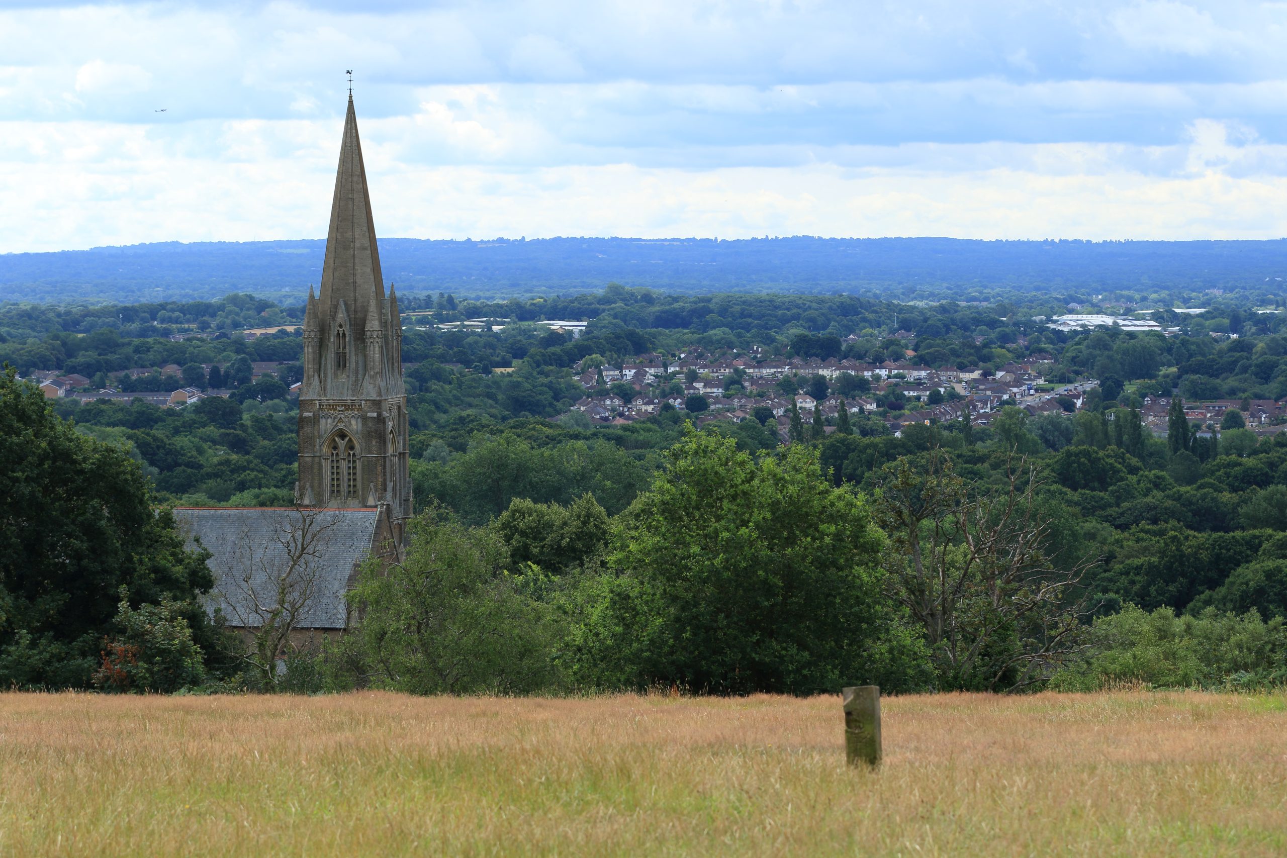 Redhill surrey hill top view