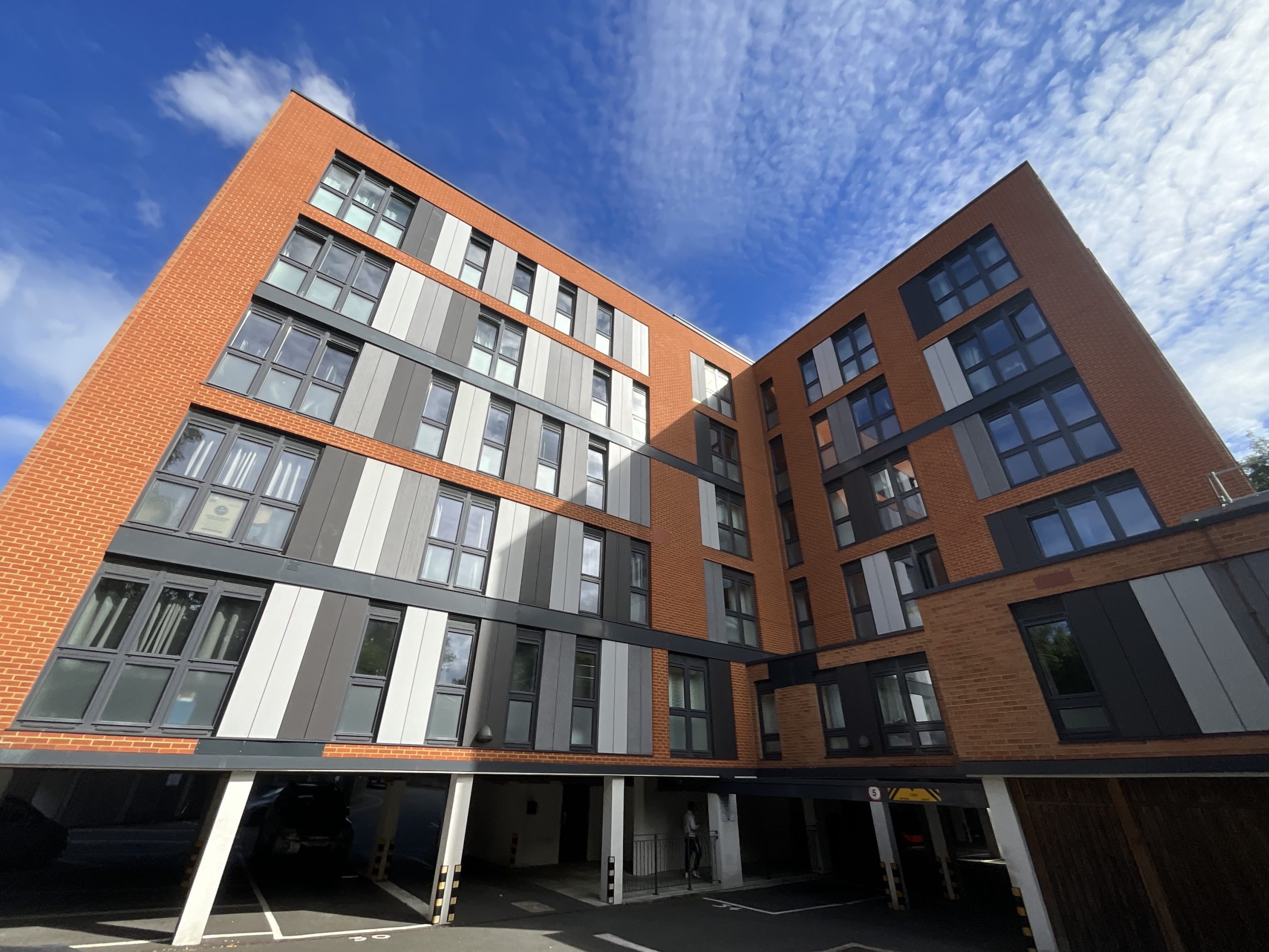 New Build Flats with car park below